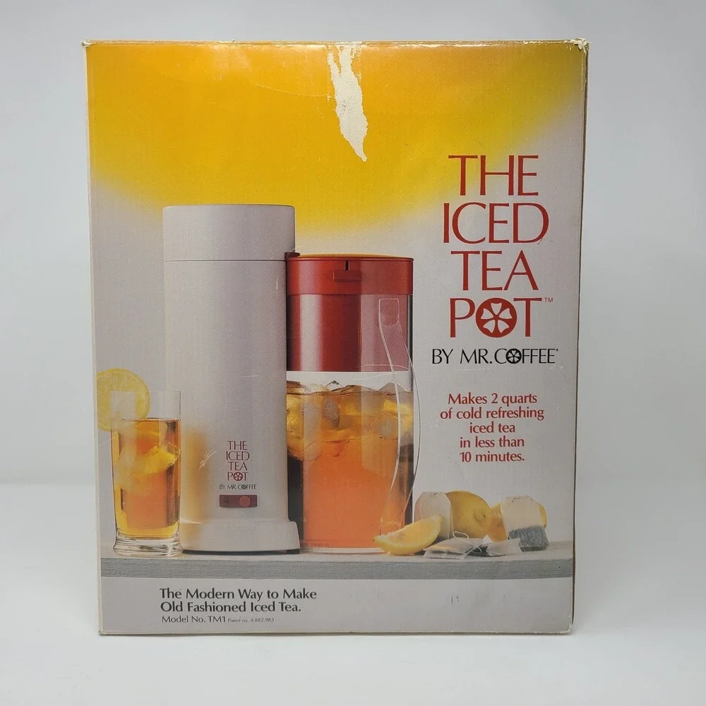 The Iced Tea Pot by Mr. Coffee Tea Maker Model TM1 Red 2 QT Excellent Condition